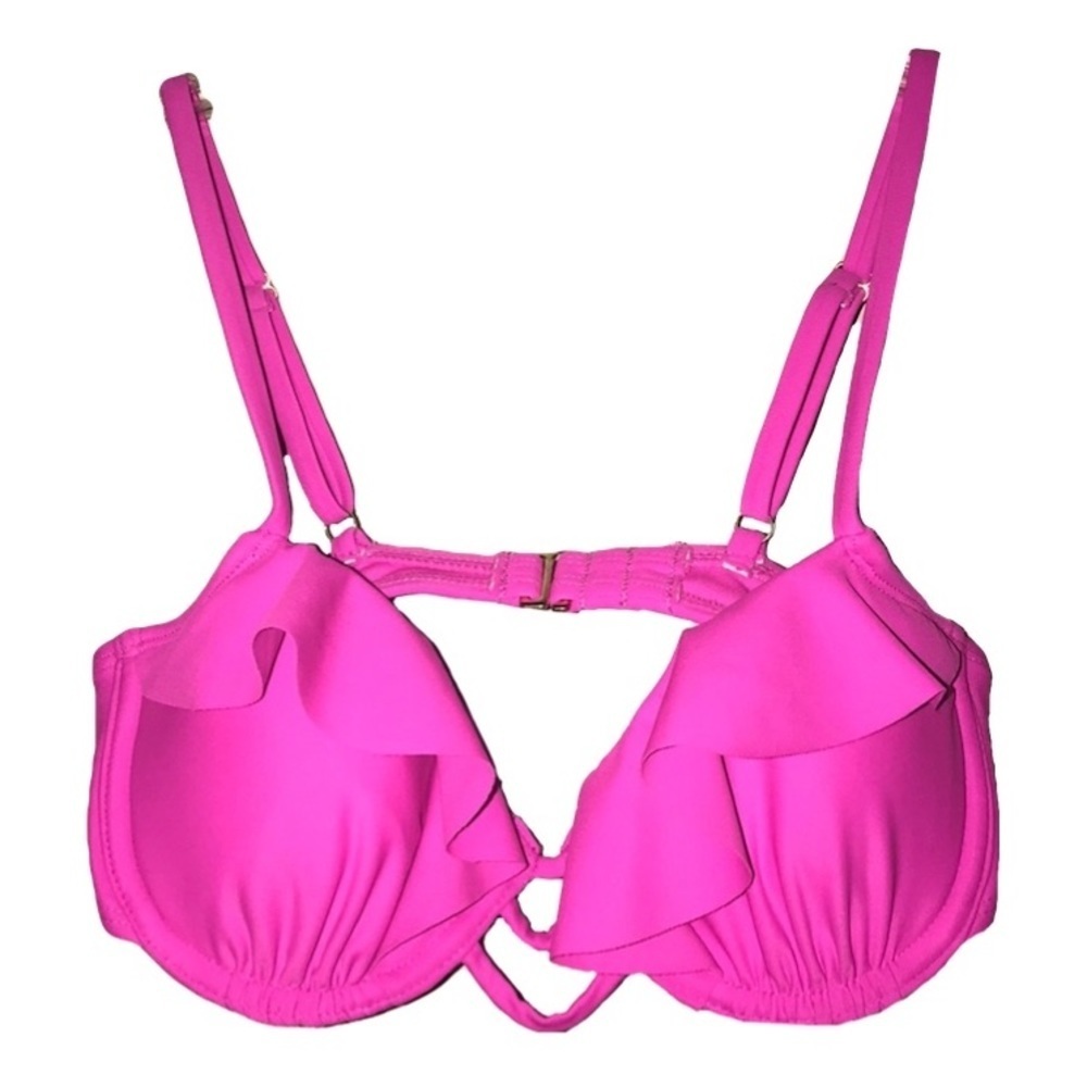Xhilaration fuchsia pink push-up swim bikini top
